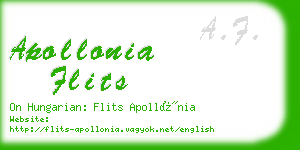 apollonia flits business card